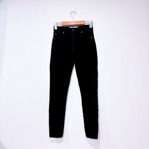 GARAGE Black high-waisted skinny jeans